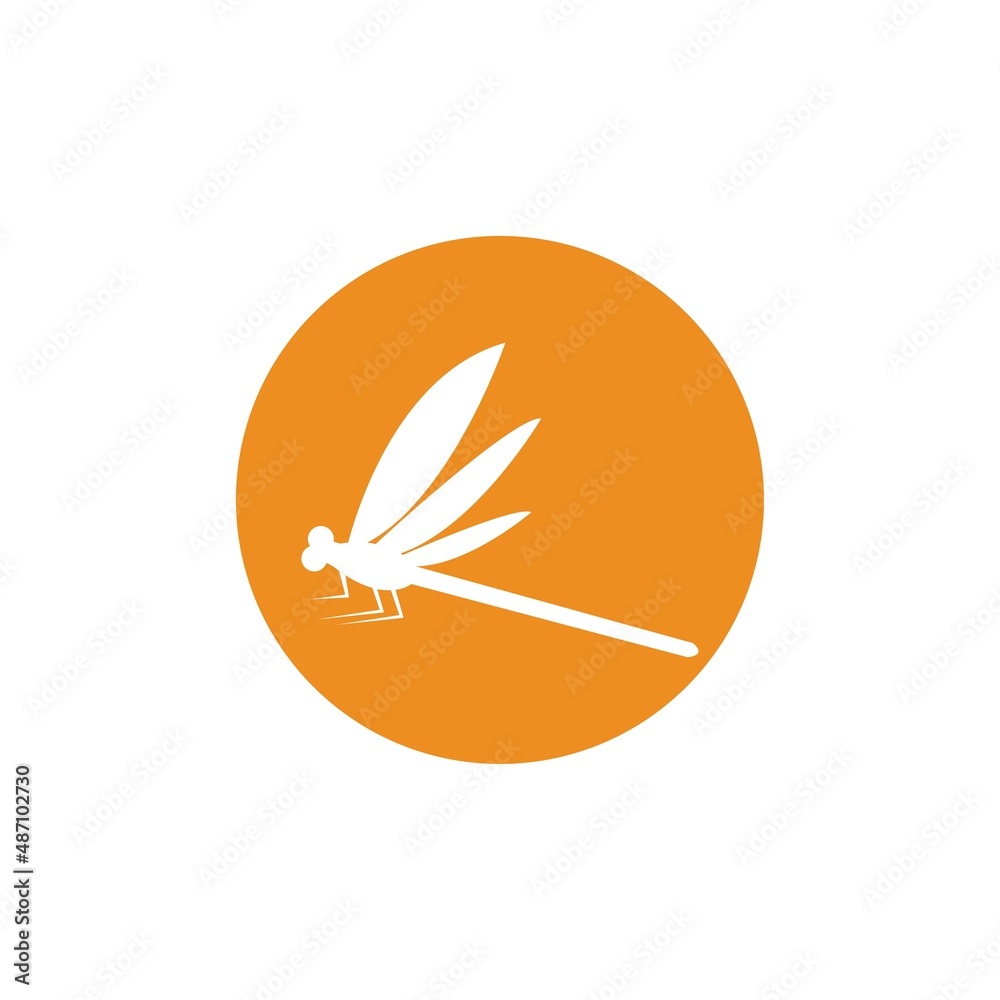 Dragonfly illustration icon design template vector Dragonfly illustration icon design template vector