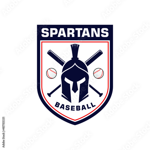 Spartans Baseball Logo can be use for icon, sign, logo and etc