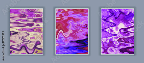 Liquid color marble style background. Fluid gradient inks design. Template for your design, banner, flyer, business card, poster, wallpaper, brochure
