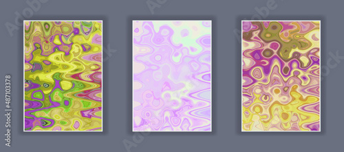 Liquid color marble style background. Fluid gradient inks design. Template for your design, banner, flyer, business card, poster, wallpaper, brochure
