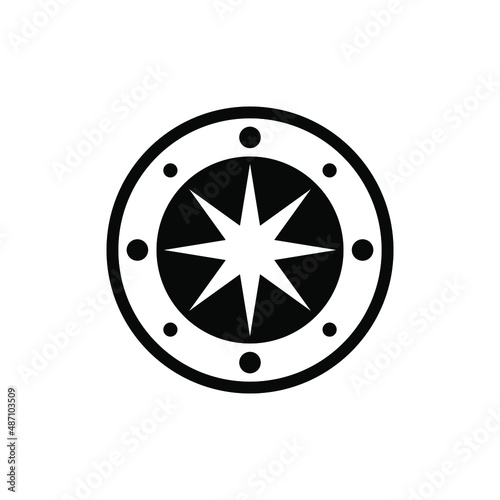 Star or Compass Logo can be use for icon, sign , logo and etc