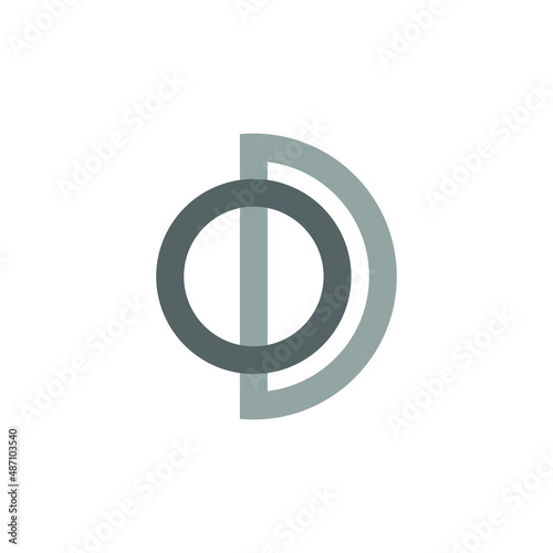 Letter OD Logo can be use for icon, sign, logo and etc