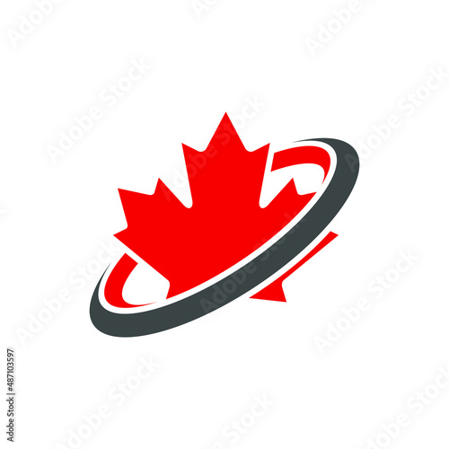 Canada Leaf  or Maple Leaf Logo can be use for icon, sign, logo and etc