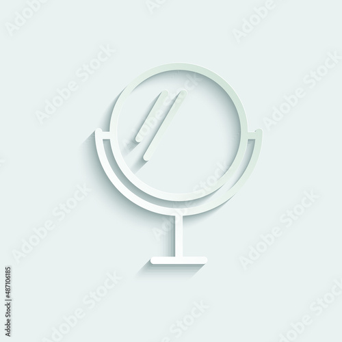 mirror icon beauty salon logo cosmetology icon 