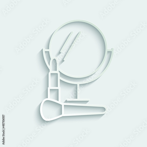 mirror icon beauty salon logo cosmetology icon 