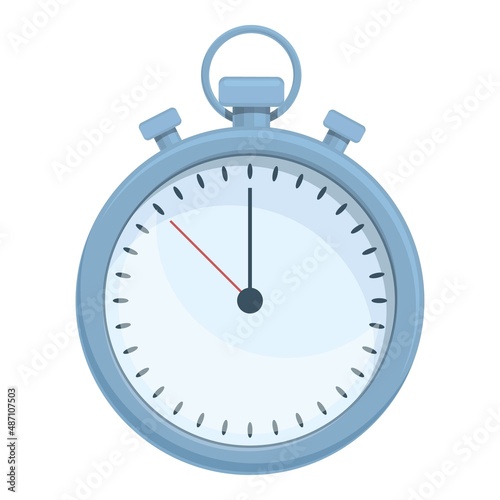 Stopwatch icon cartoon vector. Fitness gym. Training sport