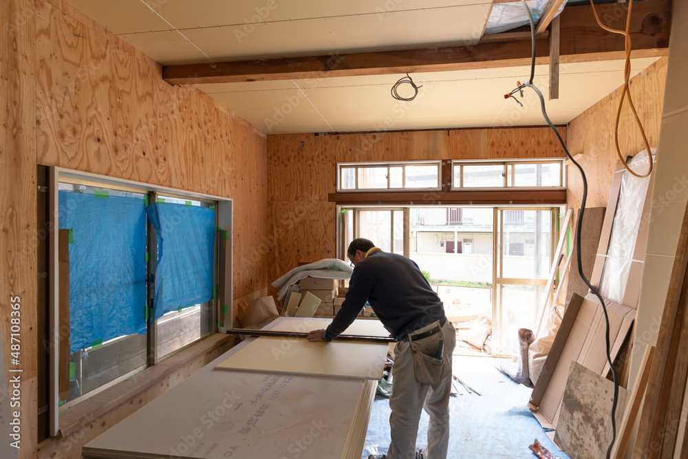 住宅リフォーム　建築現場