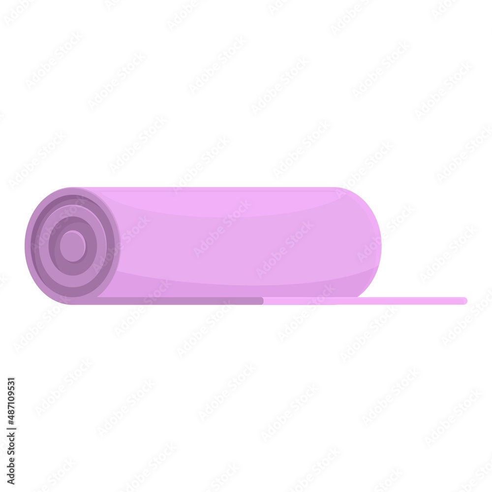 Yoga mat icon cartoon vector. Cardio fit. Sport equipment Yoga mat icon cartoon vector. Cardio fit. Sport equipment
