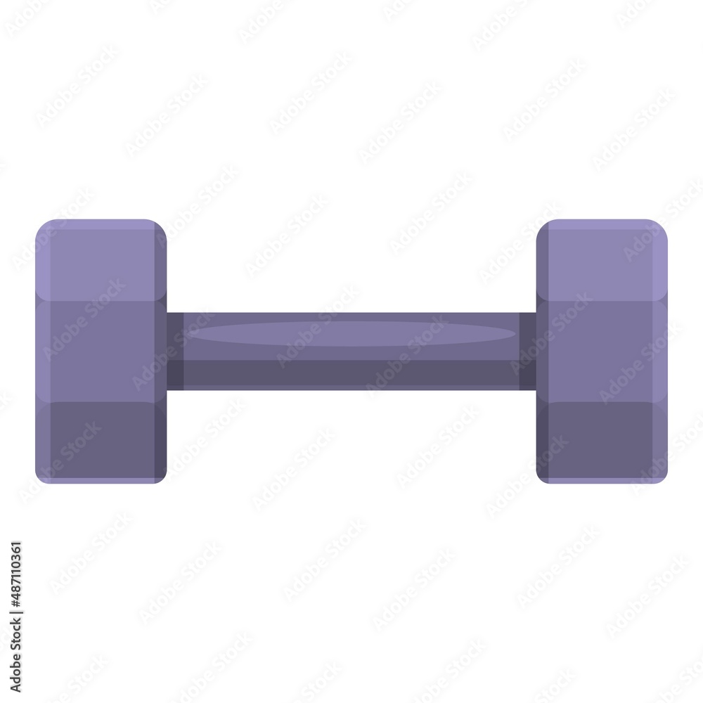 Home dumbbell icon cartoon vector. Fit workout. Sport training
