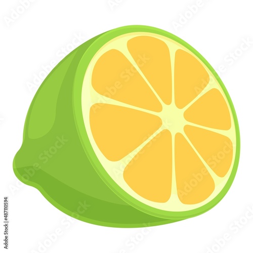 Mexican lime icon cartoon vector. Tequila lemon. Mexico alcohol