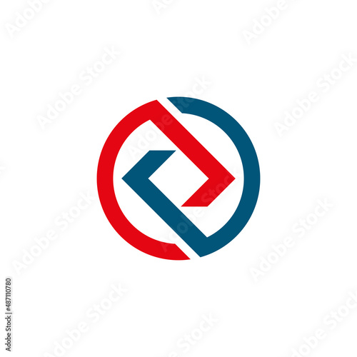 Free Download Square shape in round circle. Vector symbol - GFXLoad