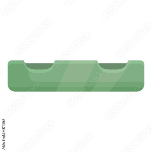 Glass ashtray icon cartoon vector. Cigar smoke. Nicotine tobacco