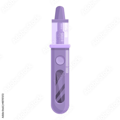 Ecigarette icon cartoon vector. Eletronic vape. Bottle juice