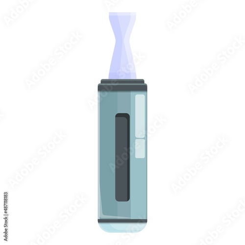Coil smoke icon cartoon vector. Electronic cigarette. Refill liquid