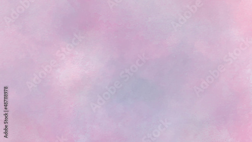 Abstract fantasy purple and pink shades watercolor background. Aquarelle paint paper textured canvas for text design, Multicolor hand drawn illustration