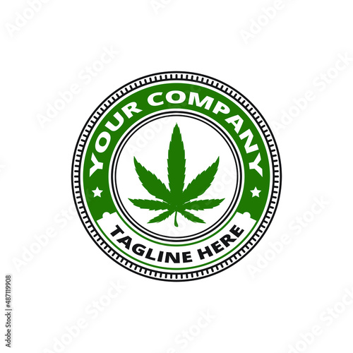 medical cannabis cbd logo badge