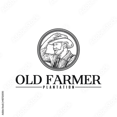 old garmer farm  logo badge