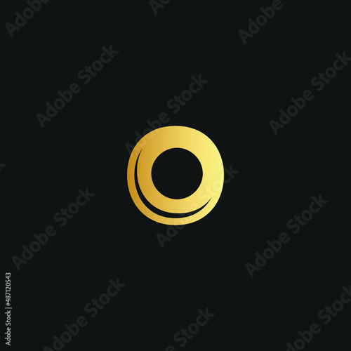 Abstract premium linear letter O logo icon design modern minimal style illustration.
