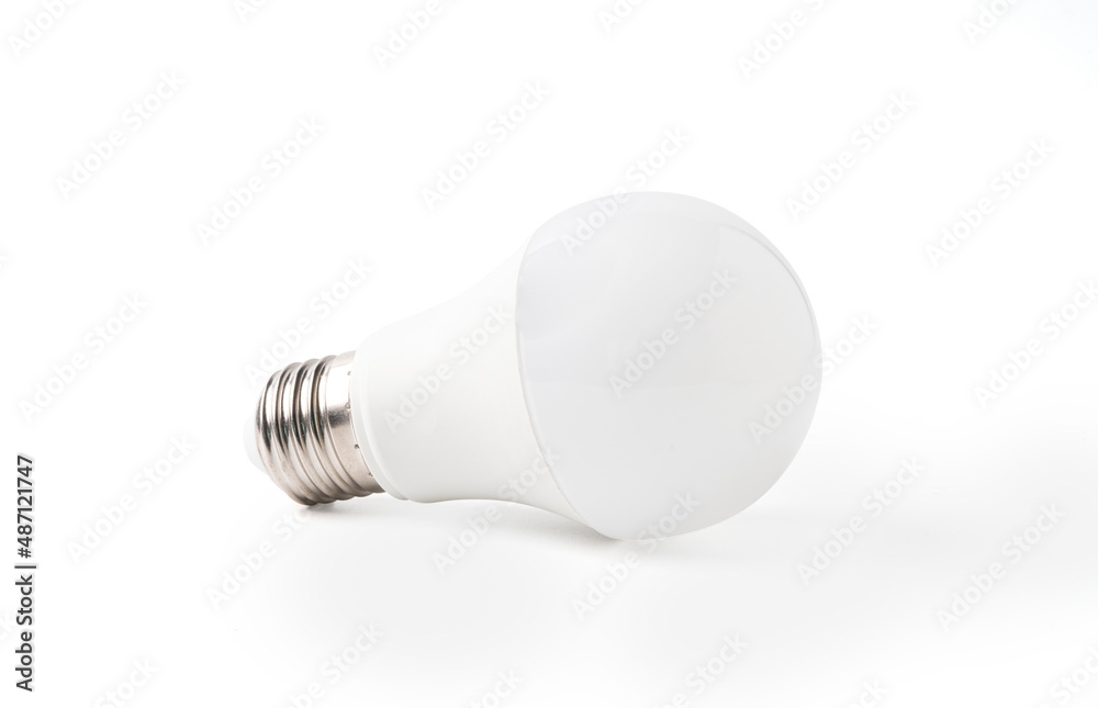 Isolated of electric lamp or light bulb on white background , LED is used for energy saving instead of incandescent or fluorescent lamp , Clipping path. Isolated of electric lamp or light bulb on white background , LED is used for energy saving instead of incandescent or fluorescent lamp , Clipping path.