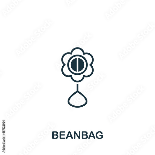 Beanbag icon. Monochrome simple Beanbag icon for templates, web design and infographics