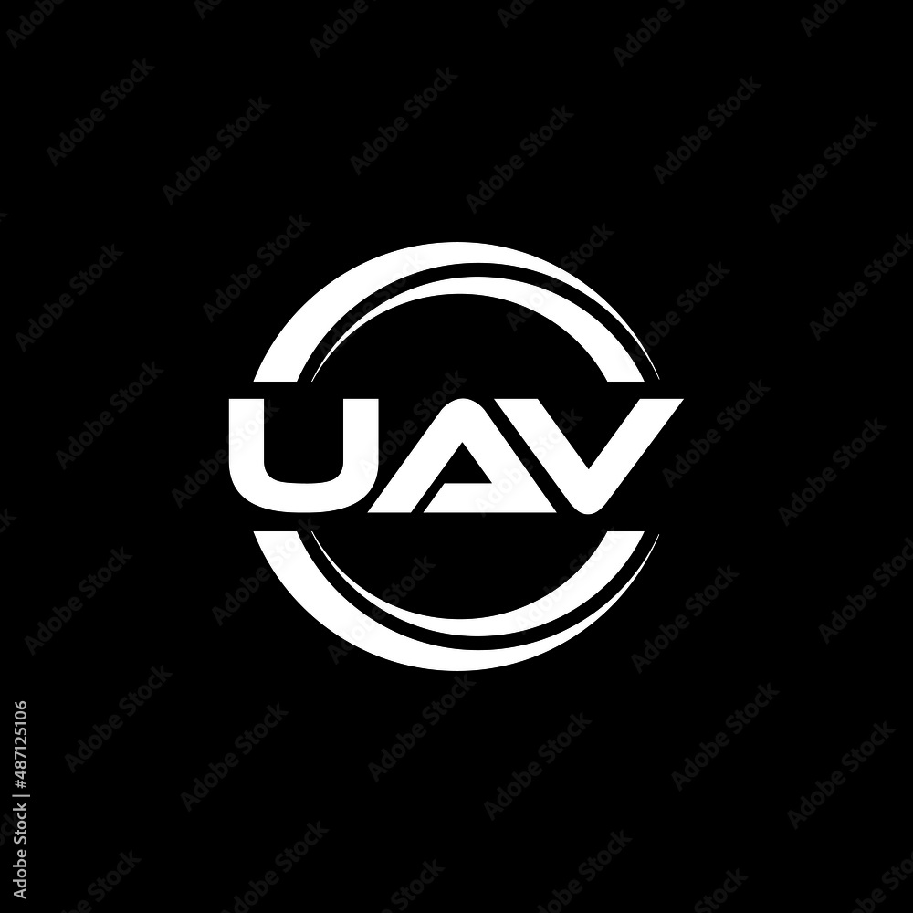 UAV letter logo design with black background in illustrator, vector logo modern alphabet font overlap style. calligraphy designs for logo, Poster, Invitation, etc. UAV letter logo design with black background in illustrator, vector logo modern alphabet font overlap style. calligraphy designs for logo, Poster, Invitation, etc.