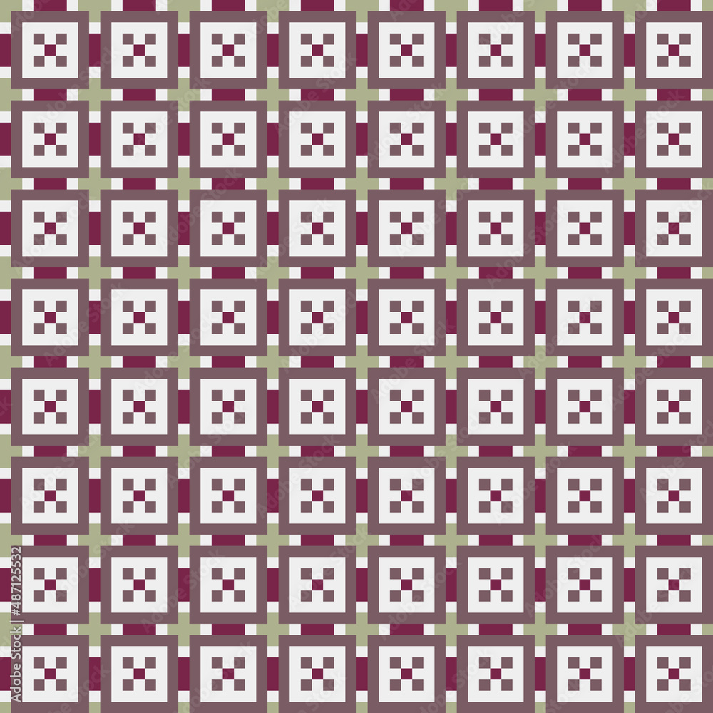 Abstract Cross Pattern generative computational art illustration