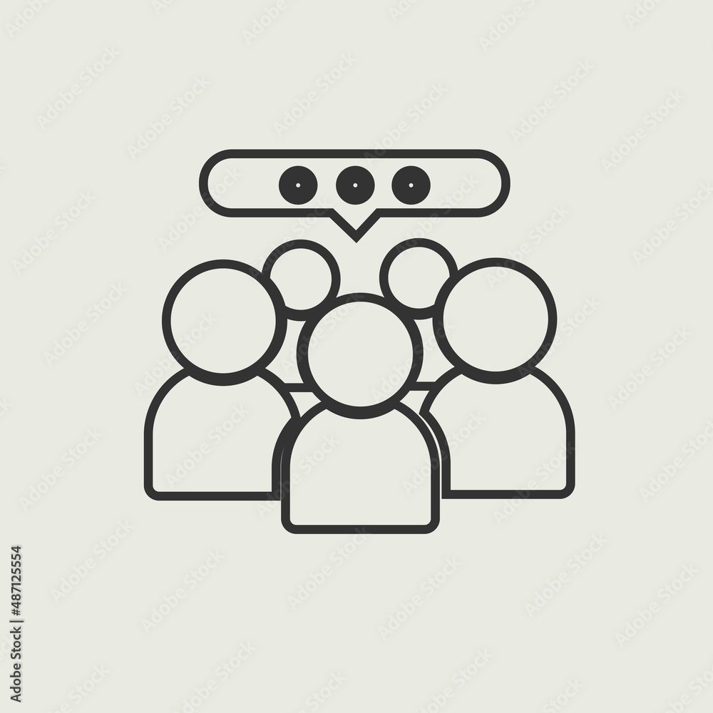 Conference vector icon illustration sign Conference vector icon illustration sign
