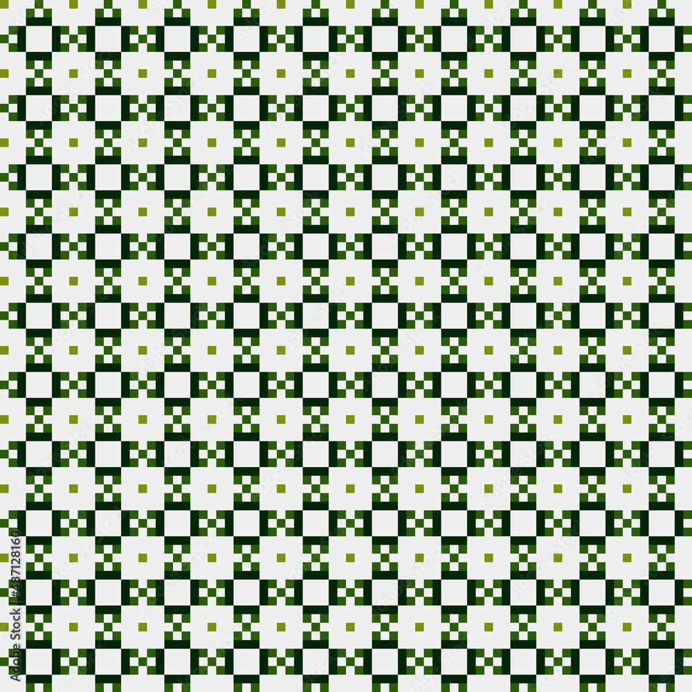 Fototapeta premium Abstract Cross Pattern generative computational art illustration