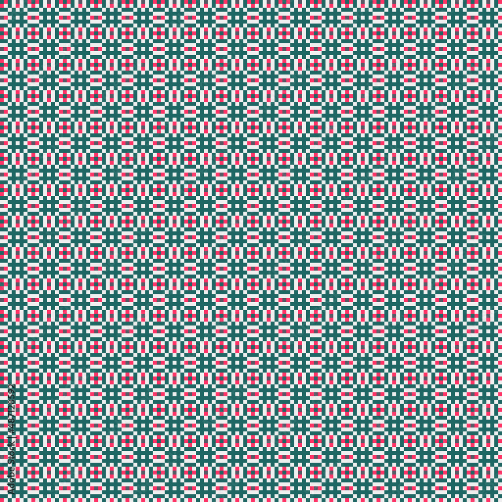 Abstract Cross Pattern generative computational art illustration