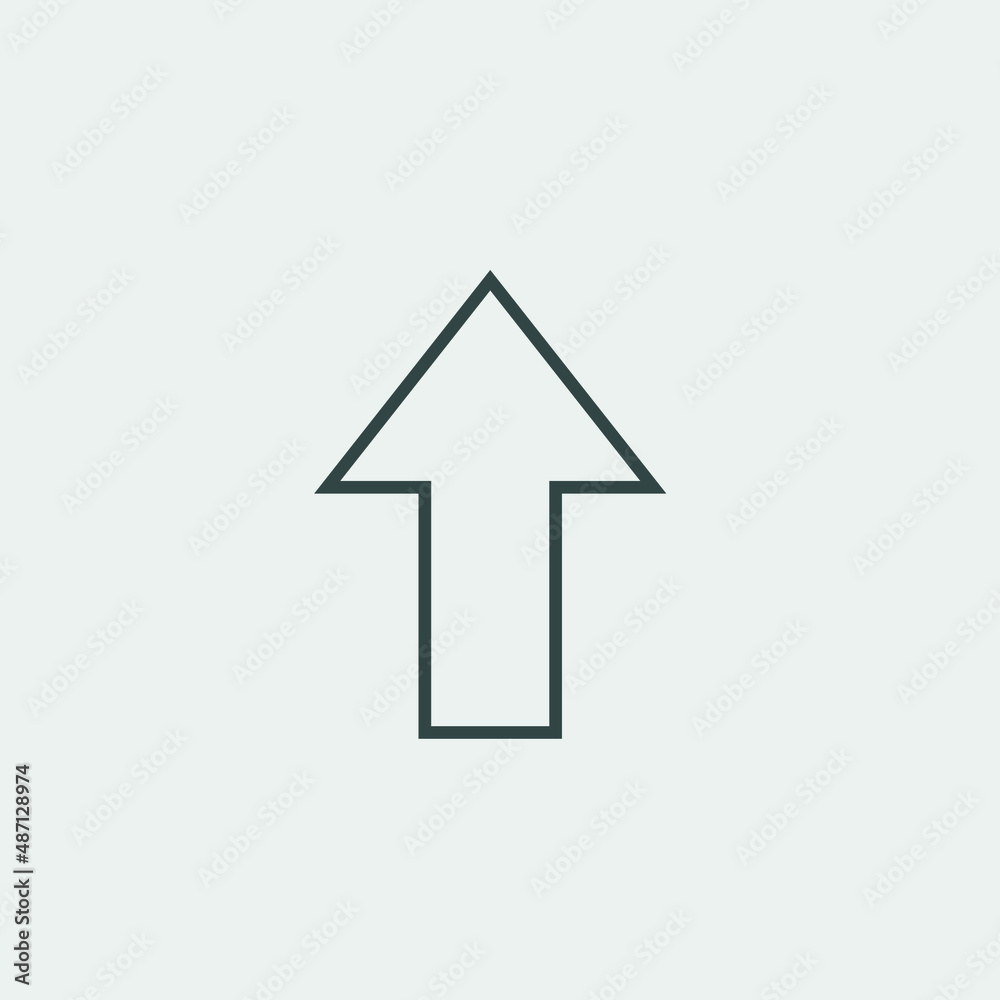 Arrow vector icon illustration sign Arrow vector icon illustration sign