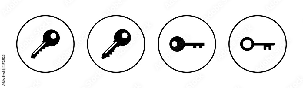 Key icons set. Key sign and symbol. Key icons set. Key sign and symbol.