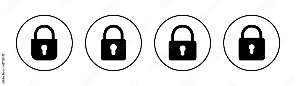 Lock icons set. Padlock sign and symbol. Encryption icon. Security symbol Lock icons set. Padlock sign and symbol. Encryption icon. Security symbol