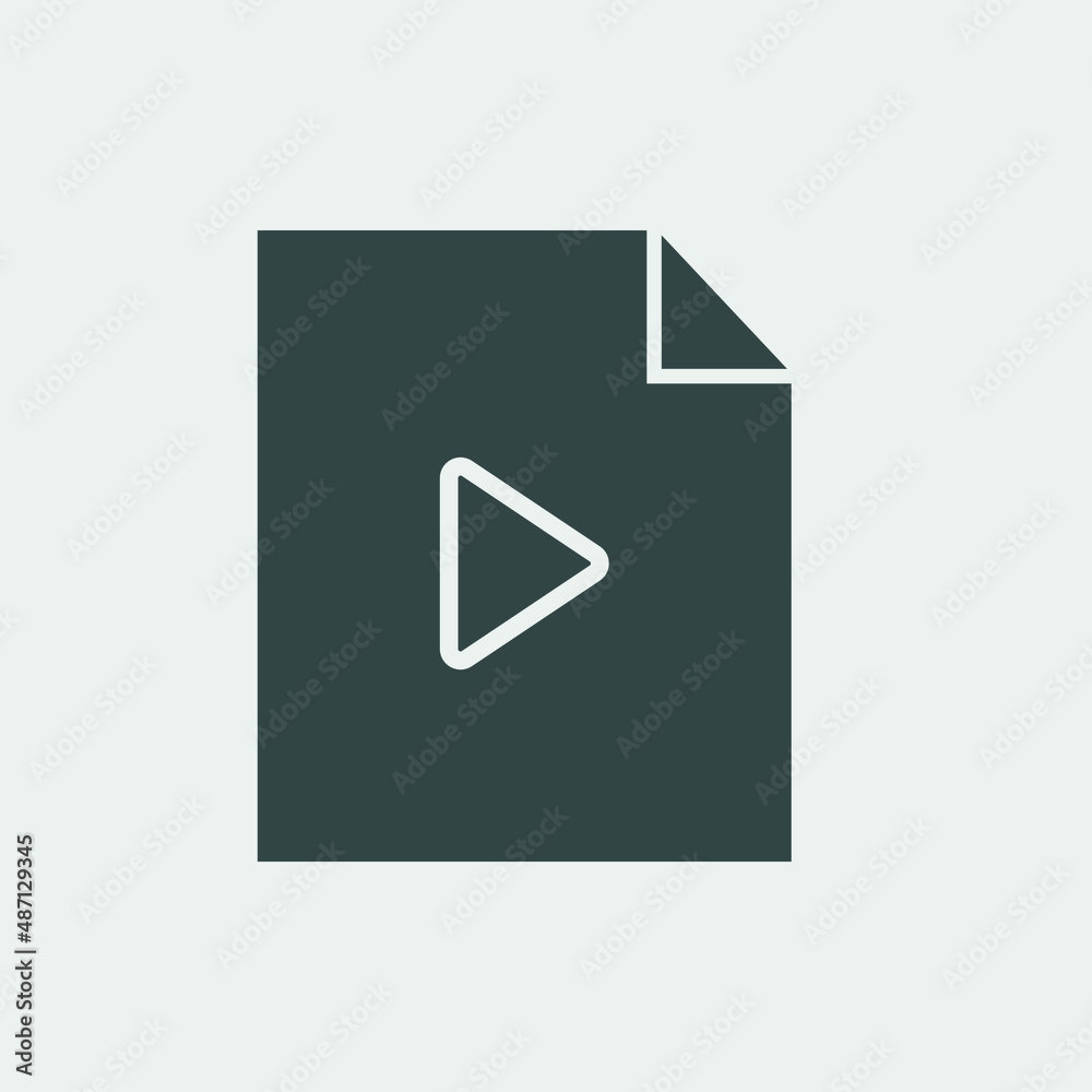 Multimedia_file vector icon illustration sign Multimedia_file vector icon illustration sign