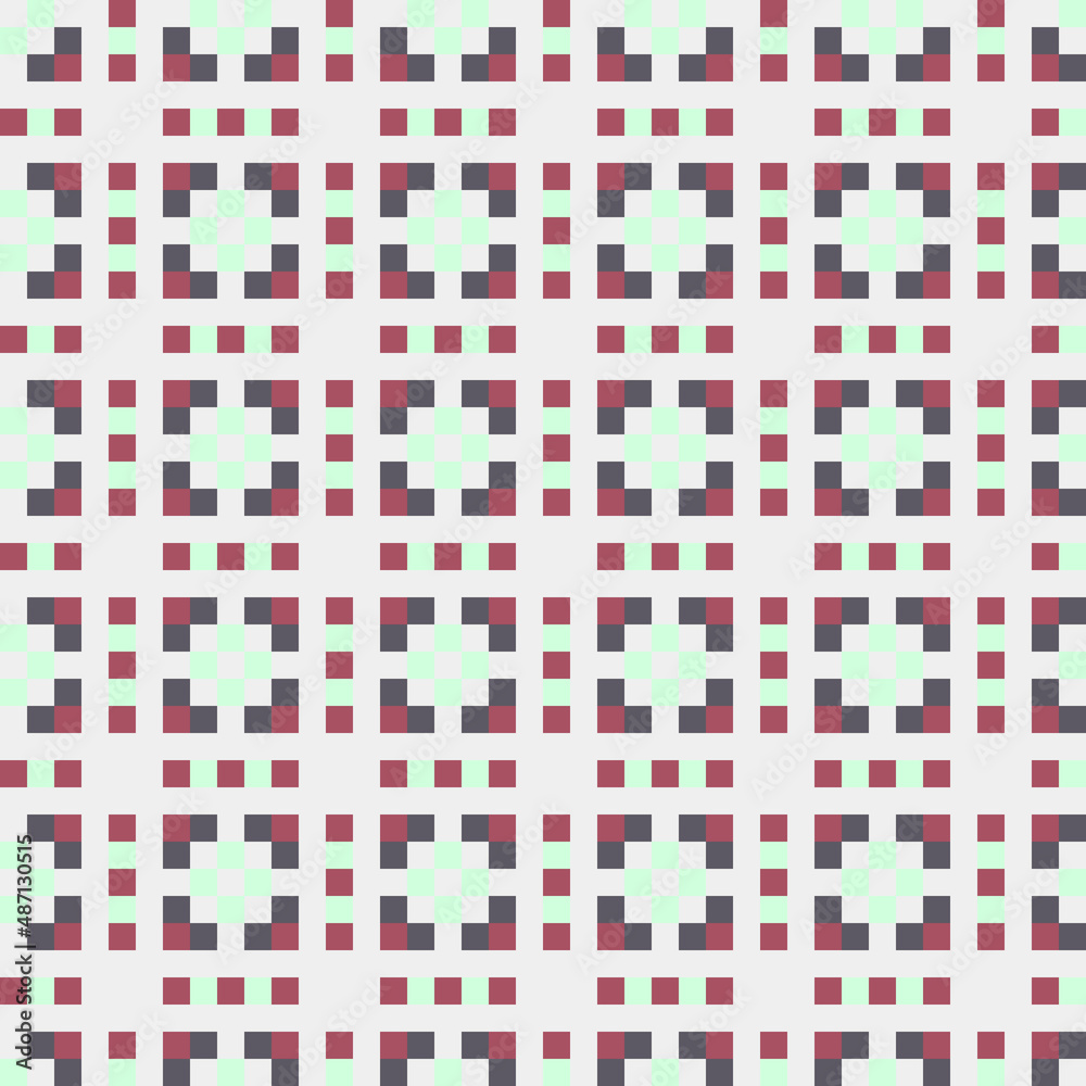 Abstract Cross Pattern generative computational art illustration