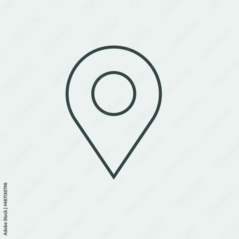 Pinpoint vector icon illustration sign Pinpoint vector icon illustration sign