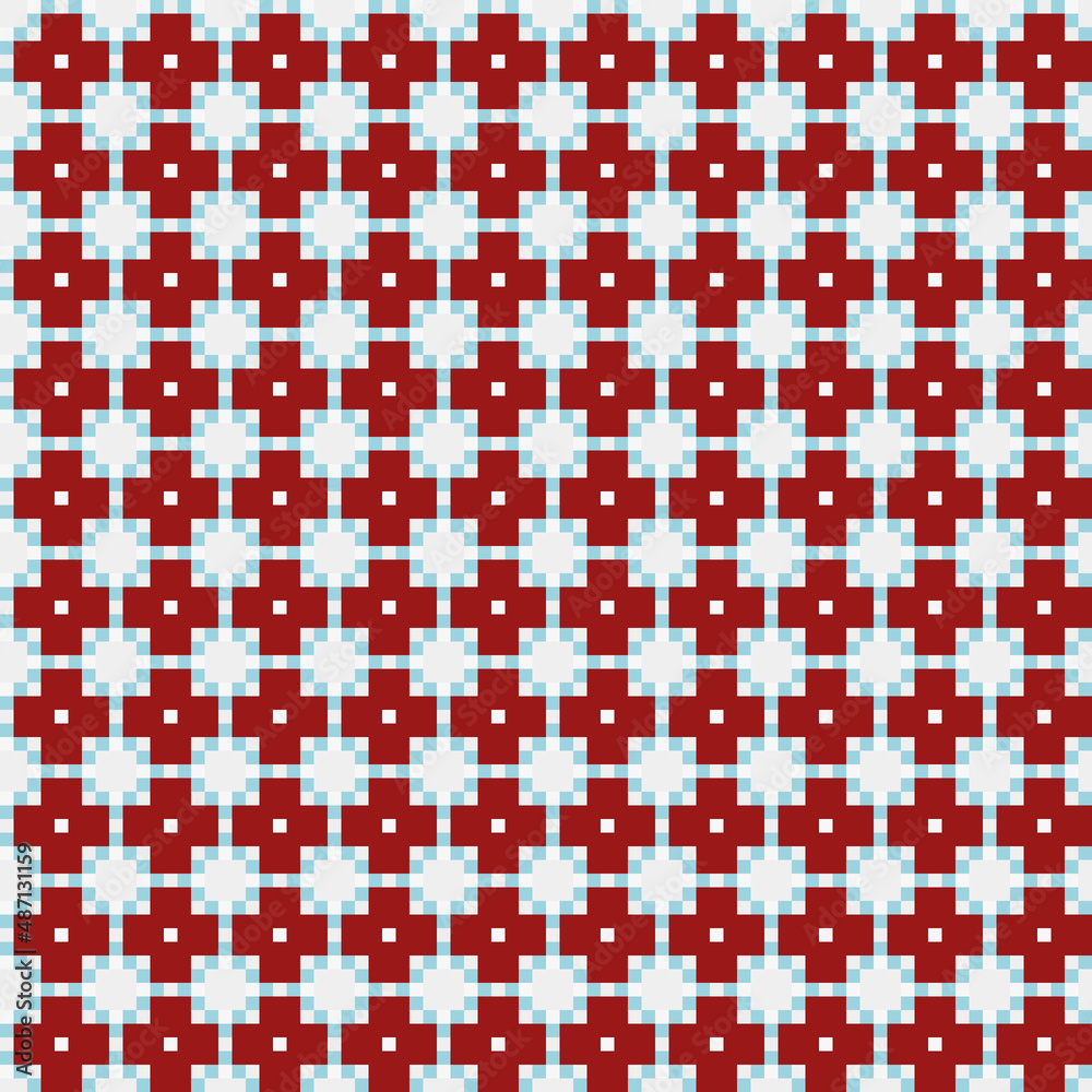 Fototapeta premium Abstract Cross Pattern generative computational art illustration