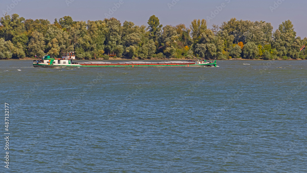 Cargo Ship Danube River