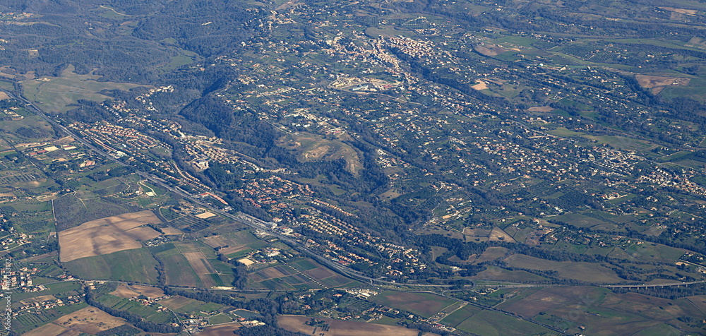 vue aérienne...environs de rome