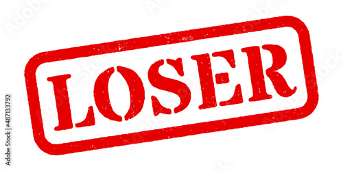 ‘Loser’ Red Rubber Stamp