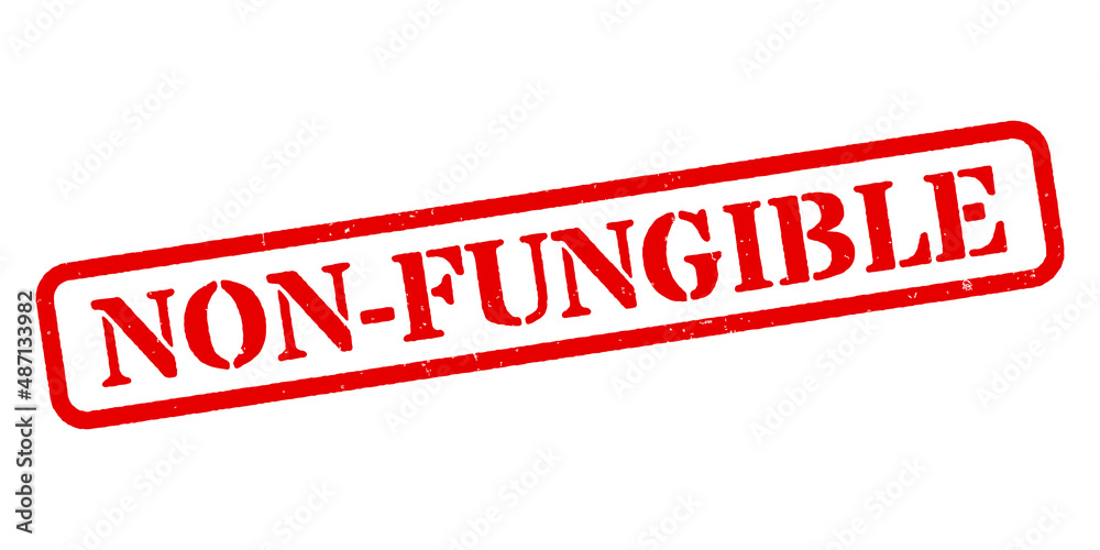 ‘Non-Fungible’ Red Rubber Stamp ‘Non-Fungible’ Red Rubber Stamp