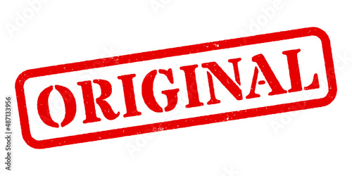 ‘Original’ Red Rubber Stamp