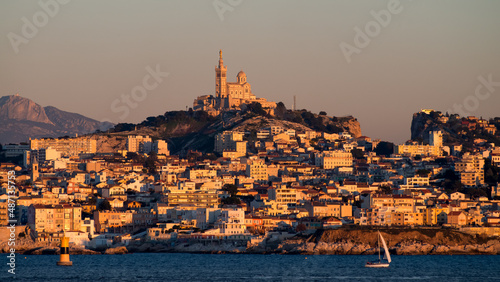 View of Marseille and Notre Dame de la Garde