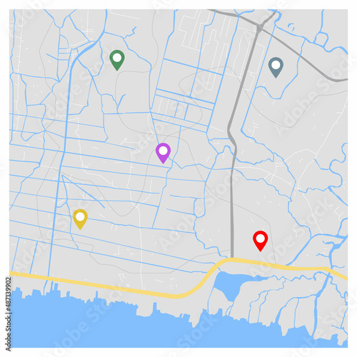 city map for any kind of digital info graphics and print publication.
