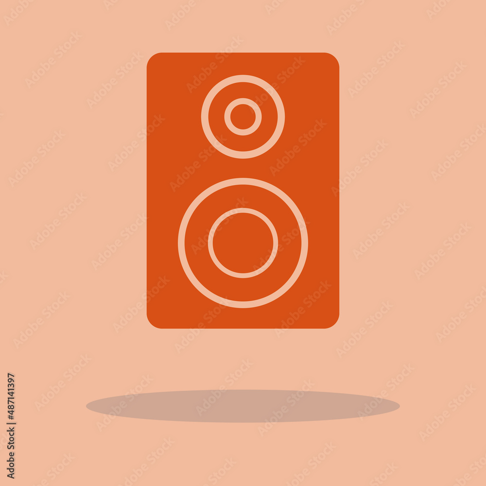 Speaker vector icon illustration sign Speaker vector icon illustration sign