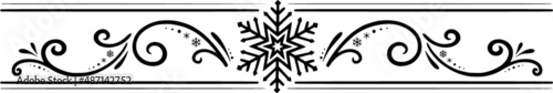 Weihnachtsornament mit Schneeflocke
