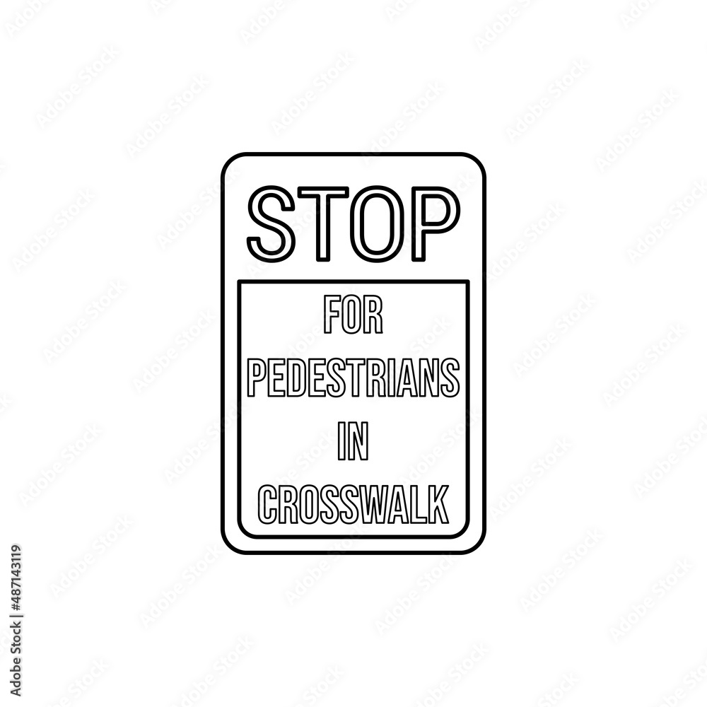 Stop sign icon isolated on white background. Traffic symbol modern, simple, vector, icon for website design, mobile app, ui. Vector Illustration