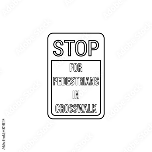 Stop sign icon isolated on white background. Traffic symbol modern, simple, vector, icon for website design, mobile app, ui. Vector Illustration