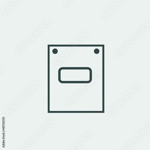 Computer harddrive vector icon illustration sign