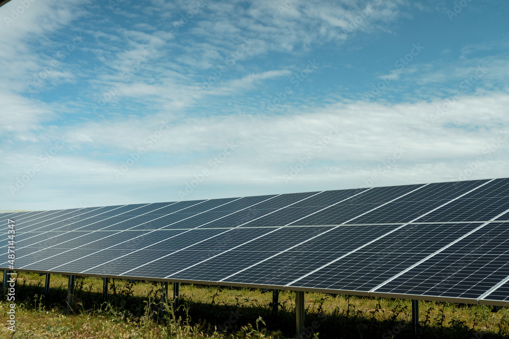 Field of solar panels to generate green and sustainable energy for the industries in the area. Field of solar panels to generate green and sustainable energy for the industries in the area.