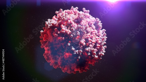 3D Rendering of Corona Virus Gamma Variant © Alpha Tauri 3D